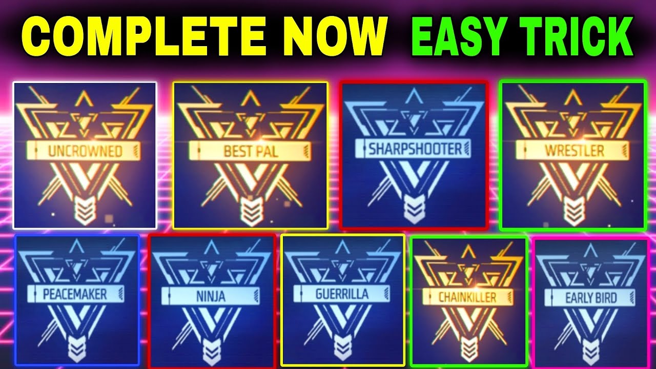 How To Complete All achievement mission in free fire || Achievement mission complete freefire