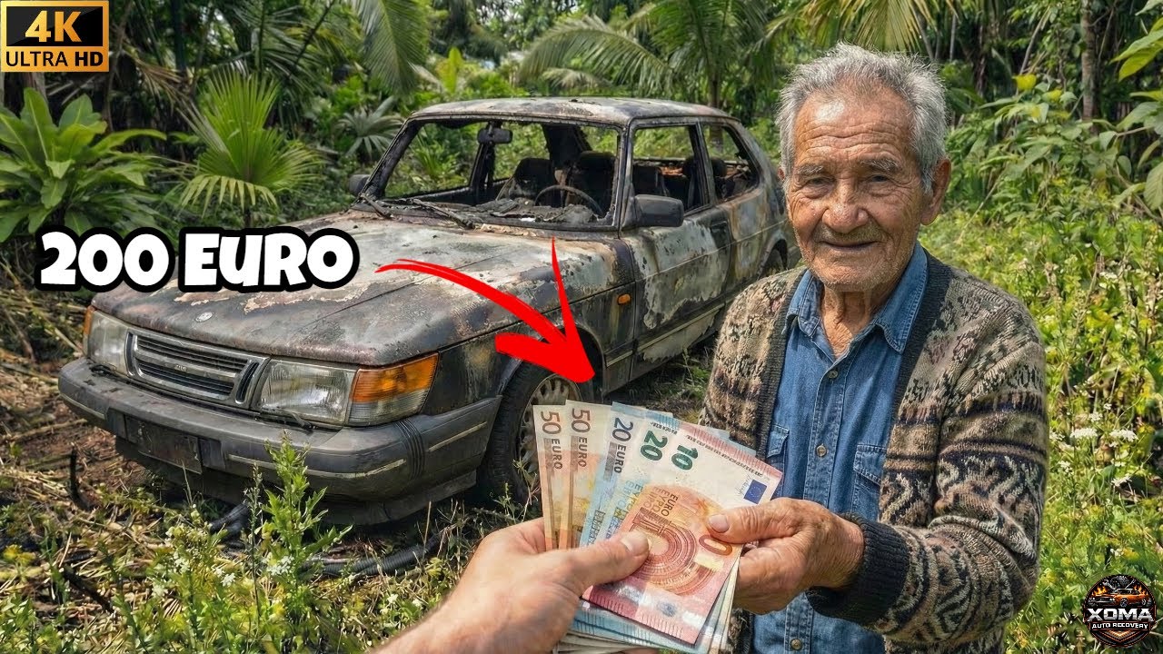 1985 Saab 900 Fire Damage Restoration | Pure ASMR, No Talking #asmrrestoration#usacars #xomarecovery