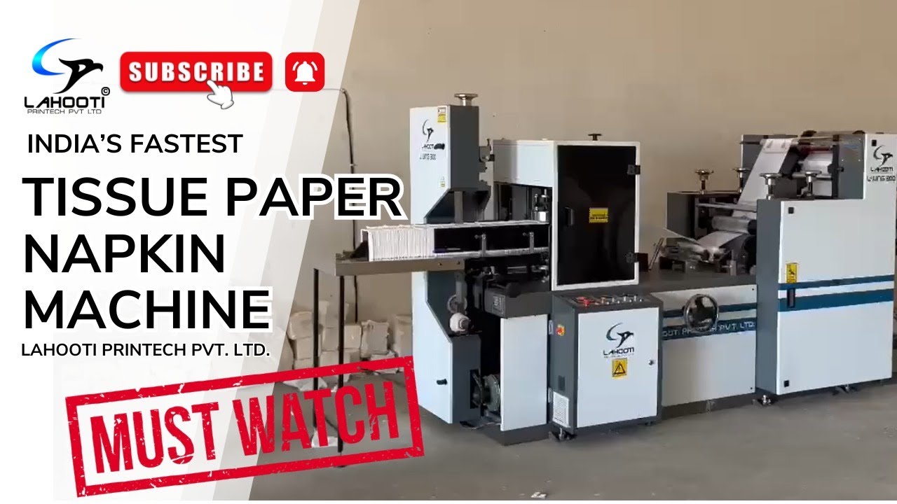 Tissue paper napkin making machine | indian tissue machine | Trusted Since 1985