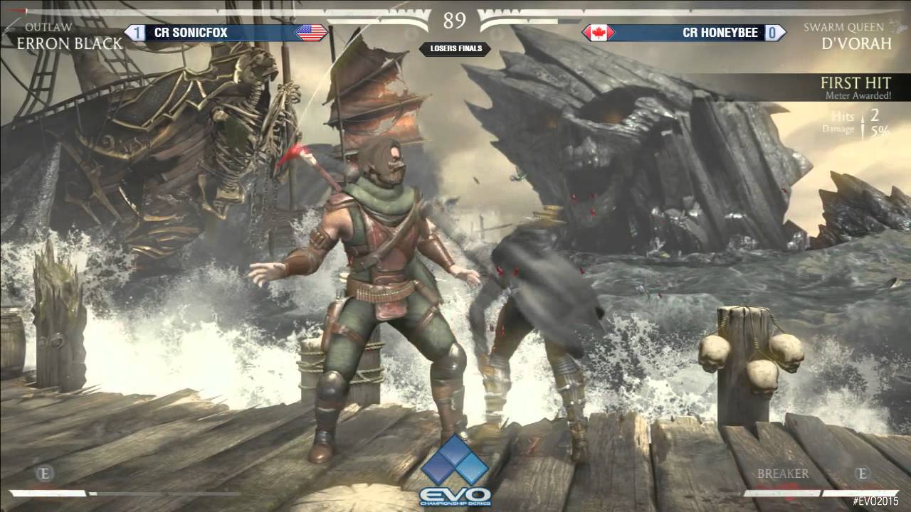 Evo 2015 - MKX Top 8: CR Sonicfox vs YOMI MIT / CR sonicfox vs CR Honeybee