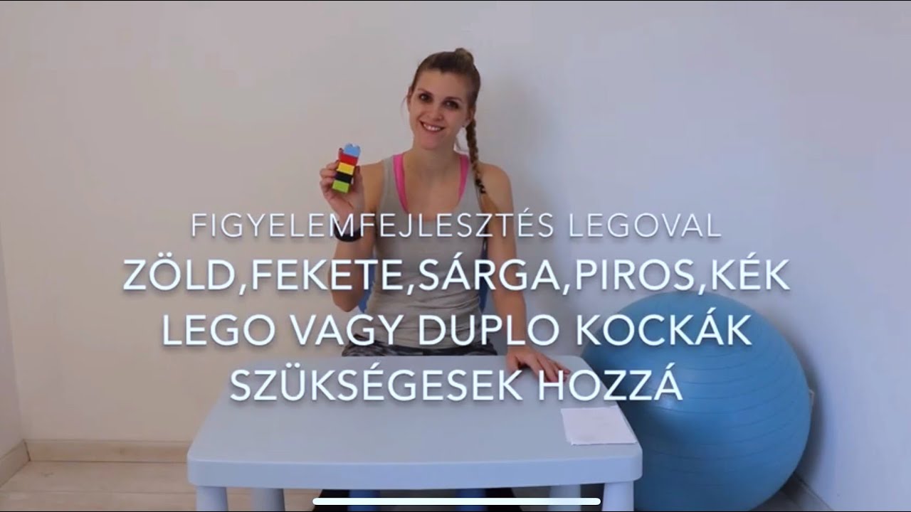 Figyelemfejlesztő játék építőkockával gyerekeknek