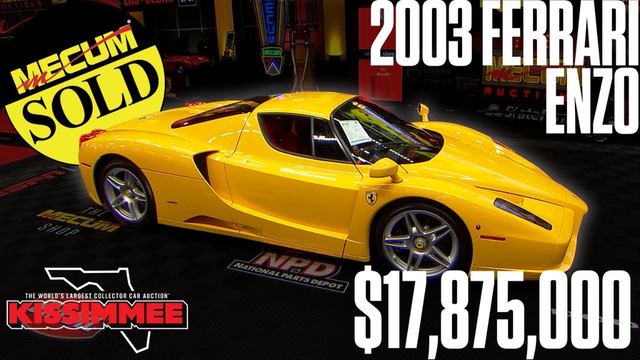 $17.9 Million Ferrari Enzo Smashes All Previous Auction Records
