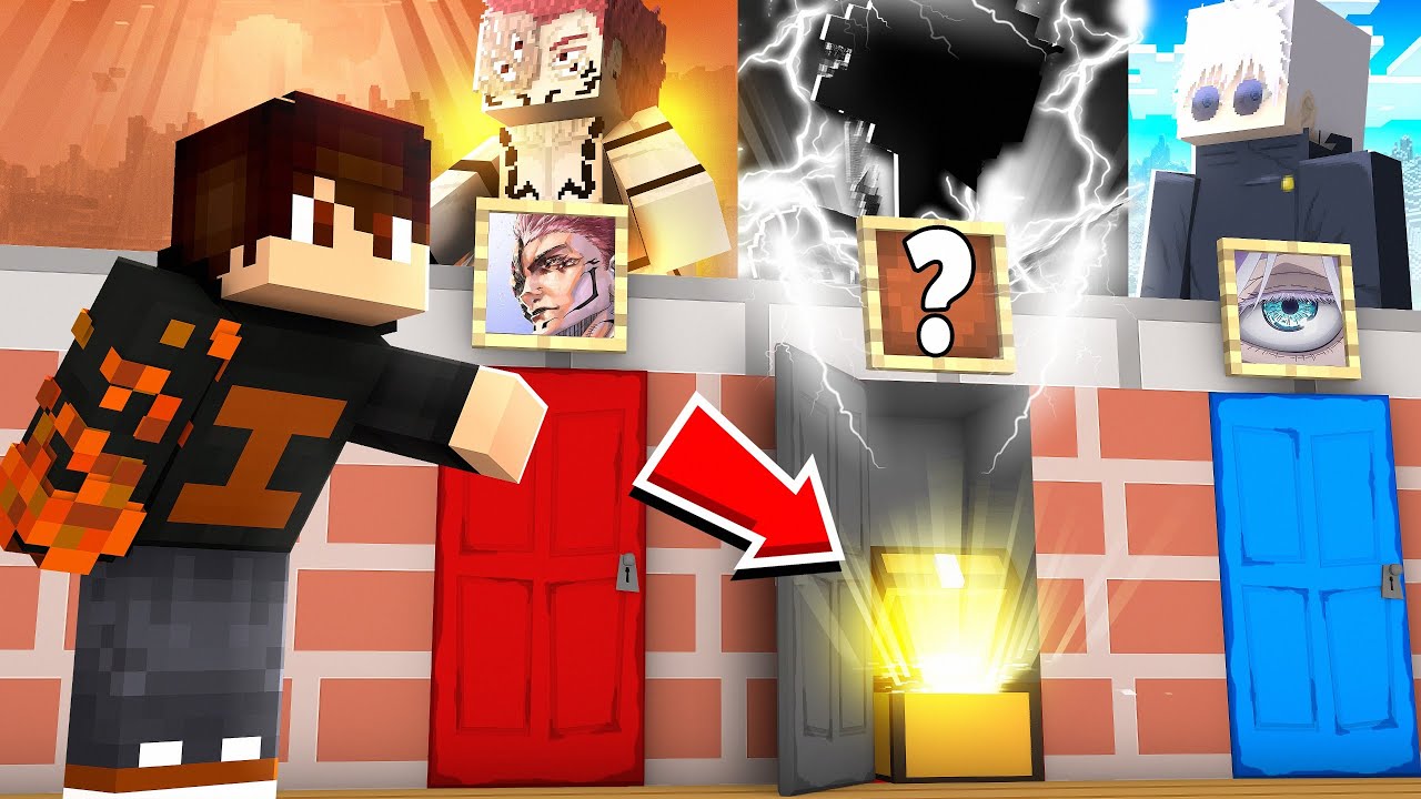 NÃO ESCOLHA A PORTA ERRADA DOS FEITICEIROS MAIS FORTES de JUJUTSU KAISEN 𝗡𝗢 MINECRAFT !!  ‹ Ine ›