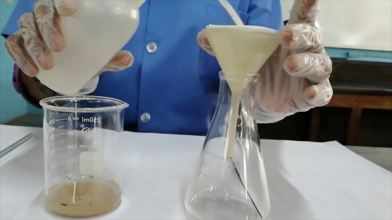 Разделение песка и соли