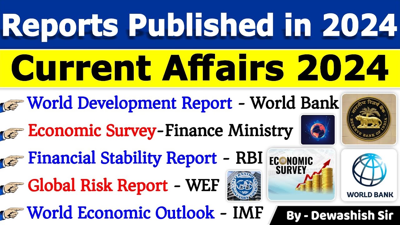 Reports and Index 2024 | Published by Various Organisations | Tricks To Remember | By Dewashish Sir