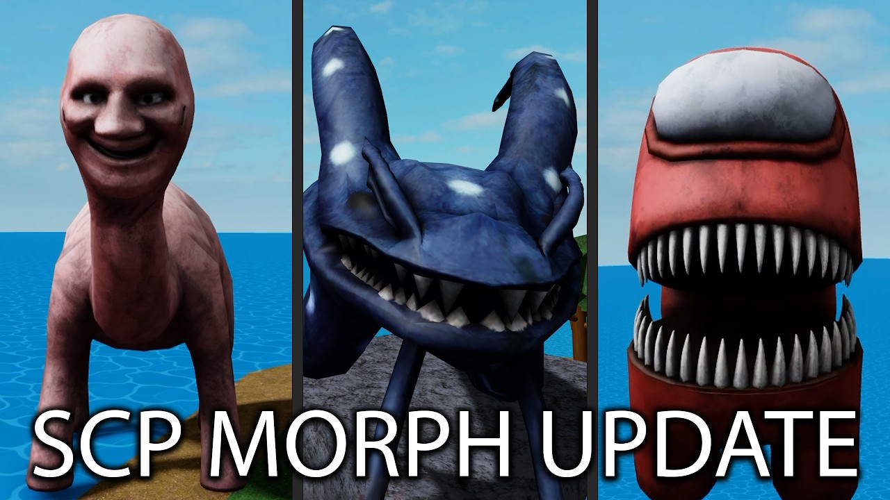 Getting ALL Sea Monsters Badges in SCP Morph Update! 🌊