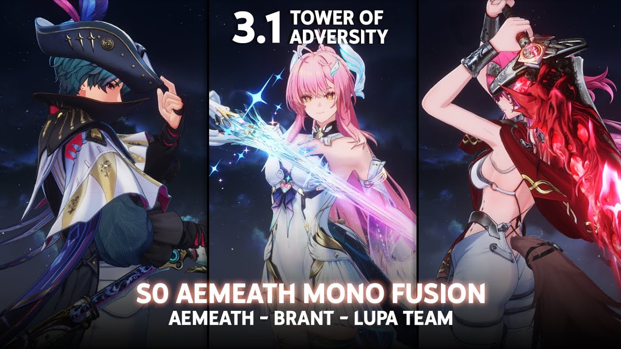 S0 AEMEATH Mono Fusion! Aemeath / Brant / Lupa Team | Tower of Adversity | Wuthering Waves 3.1