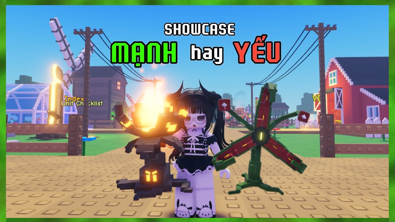 Showcase sức mạnh 2 em unit mới trong garden tower defens | [roblox]