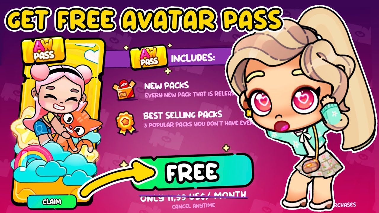 ⭐WOW! GET AVATAR PASS FOR FREE !😲AVATAR WORLD SECRETS | PAZU