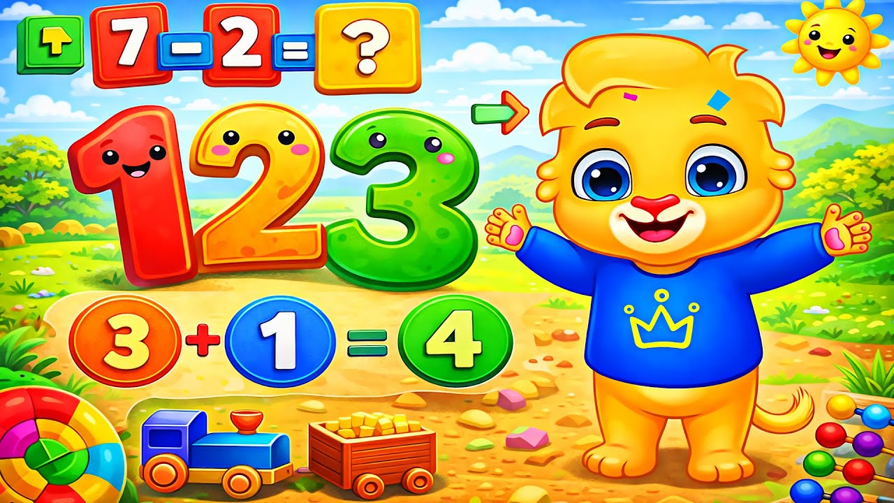Preschool Numbers Learn Tracing and Count - Kids Math Games 3D | Educational Video