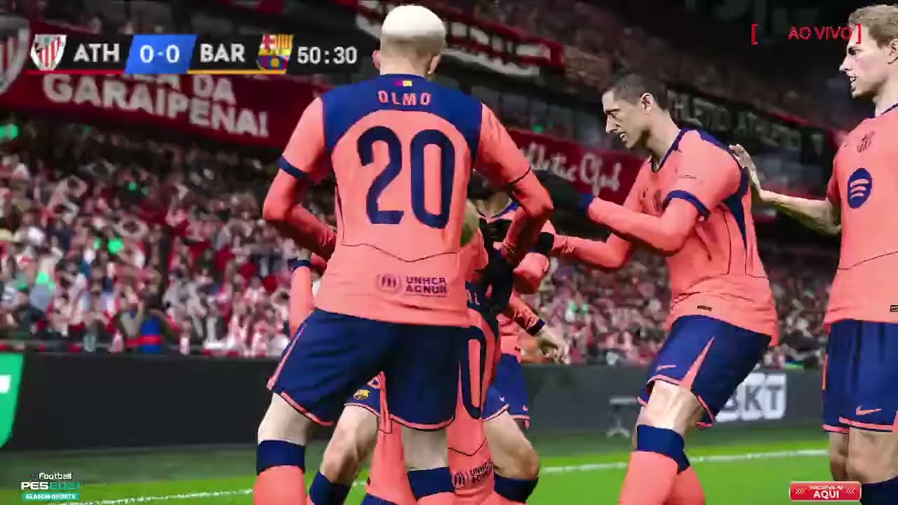 4TH B1LB40 X B4RC3L0N4  40 V1V0 C0M 1M4G3NS J0G0 D3 H0J3 PLACAR EM TEMPO REAL PES2021