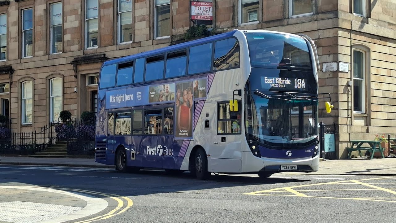 First Bus Glasgow 18A (city centre - grandenhall Lidi) (33260 YX68UPM) [GLA] 