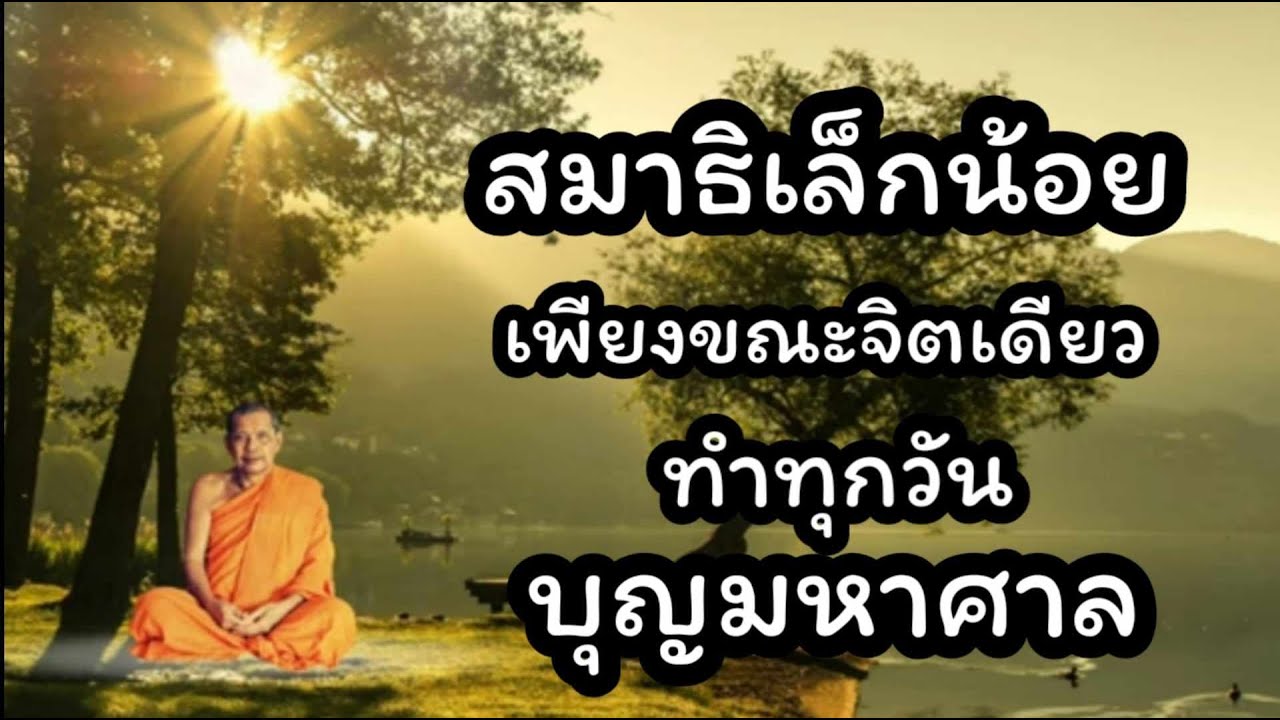 สมาธิเล็กน้อย เพียงขณะจิตเดียว ทำทุกวัน บุญมหาศาล #ธรรมะ #หลวงพ่อฤาษี #วัดท่าซุง #ฟังธรรม #ได้บุญ