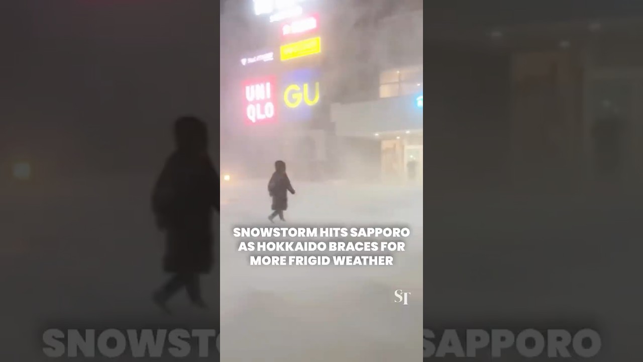 Heavy snow and strong winds batter Sapporo as Hokkaido braces for more frigid weather