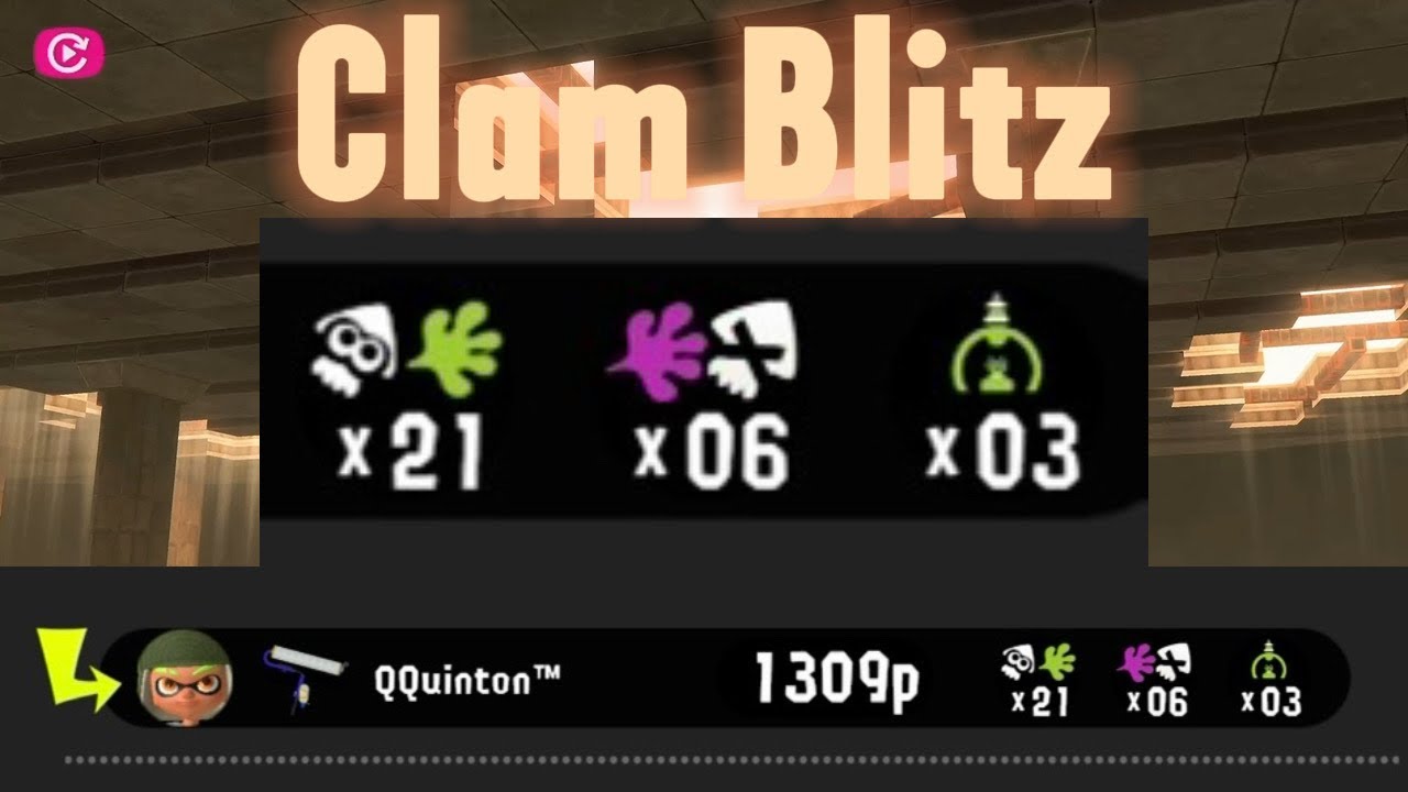 Clam Blitz 21 Splat Replay: my 1st match upload 🥹