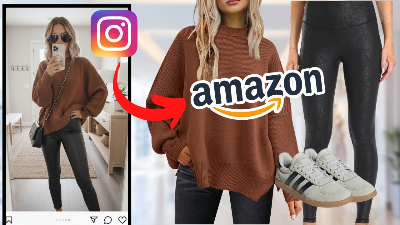 Я попыталась воссоздать осенние наряды из Instagram с помощью находок Amazon...