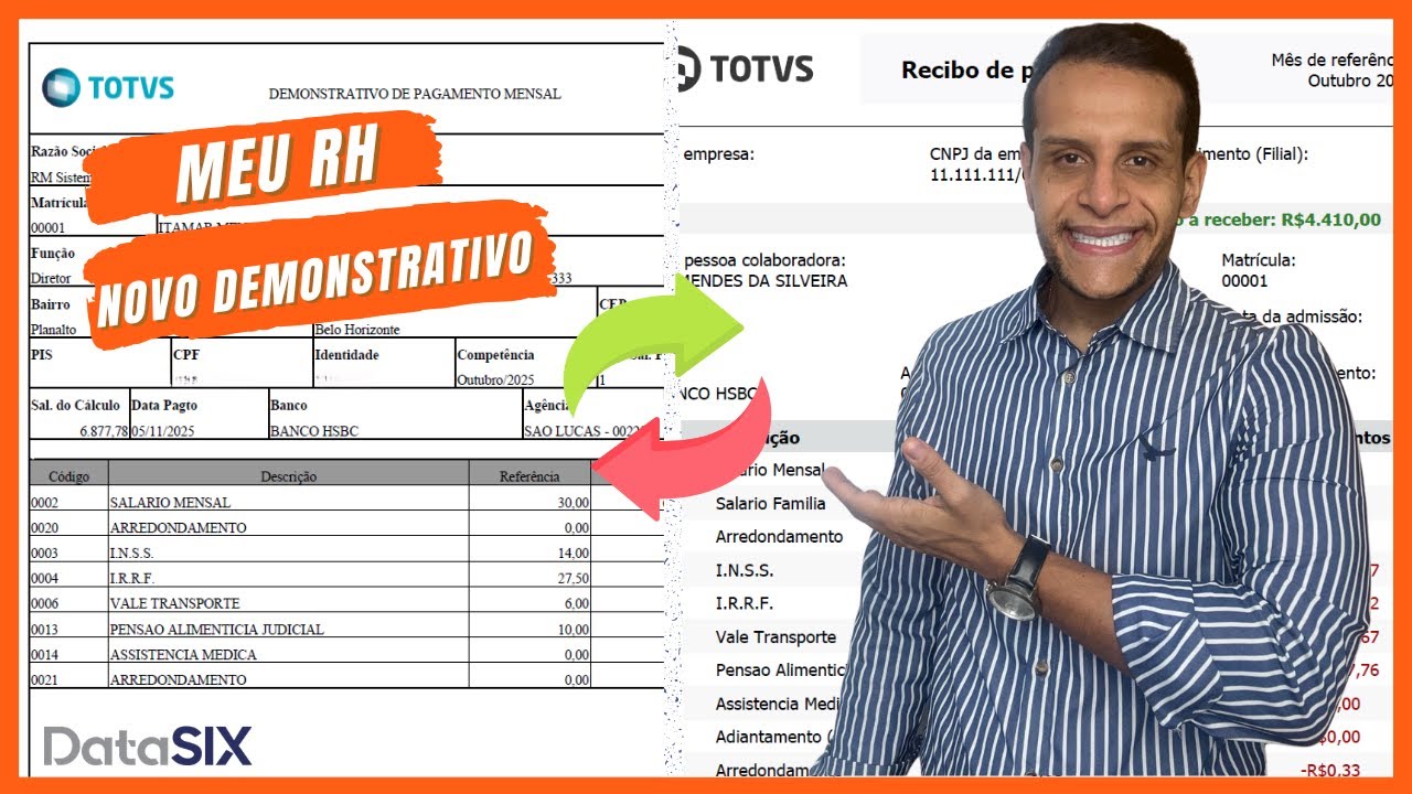 Demonstrativo de Pagamento - Meu RH - RM Labore - TOTVS Folha de Pagamento