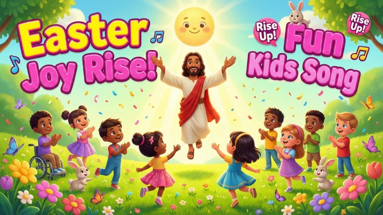 Easter Joy Rise | Fun Nursery Rhyme Sing-Along for Children! 🎉🐰#EasterKidsSong #JesusNurseryRhyme