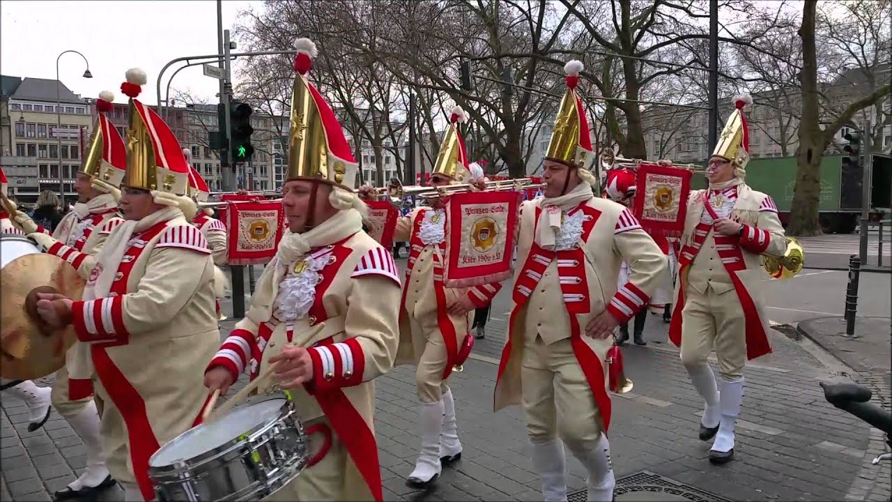 Einzug designiertes  Kölner Dreigestirn in die Hofburg