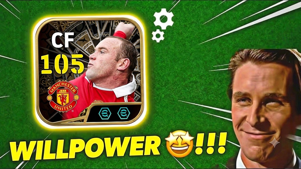 🔥 105 RATED ROONEY IS HERE! 😱 WILLPOWER + PHENOMENAL FINISHING = INSANE! | eFootball Mobile #konami