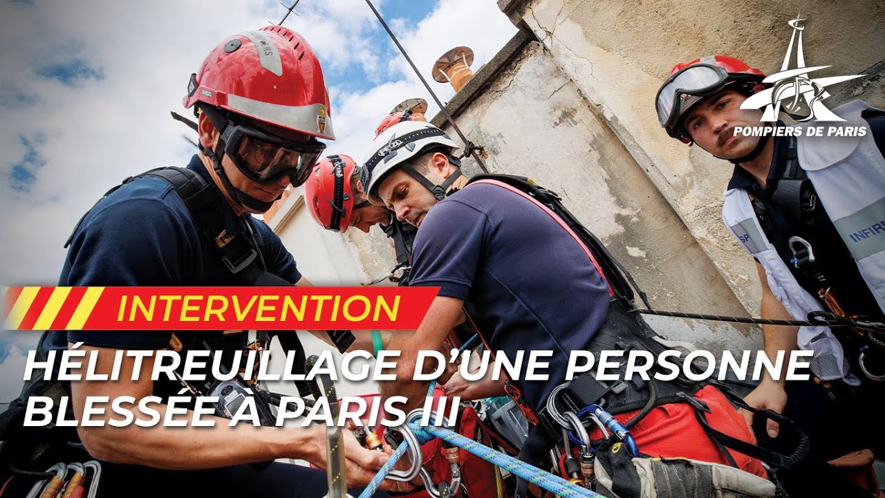 PERSONNE BLESSÉE HÉLITREUILLÉE À PARIS IIIe