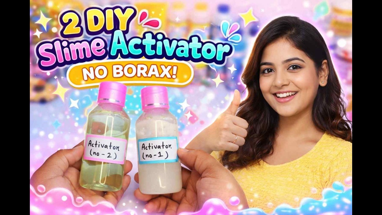 How to Make Slime Activator at Home😱| 2 DIY Methods Tested!#slimeactivator#slimehack@Aliceslime