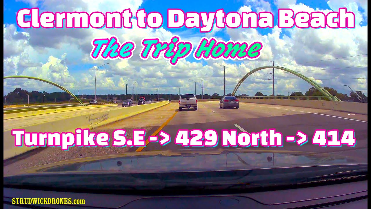 Orlando Trips 2024 (Part 3) - Clermont to Daytona Beach (via The Turnpike (SE) /429/414 Toll Rd)