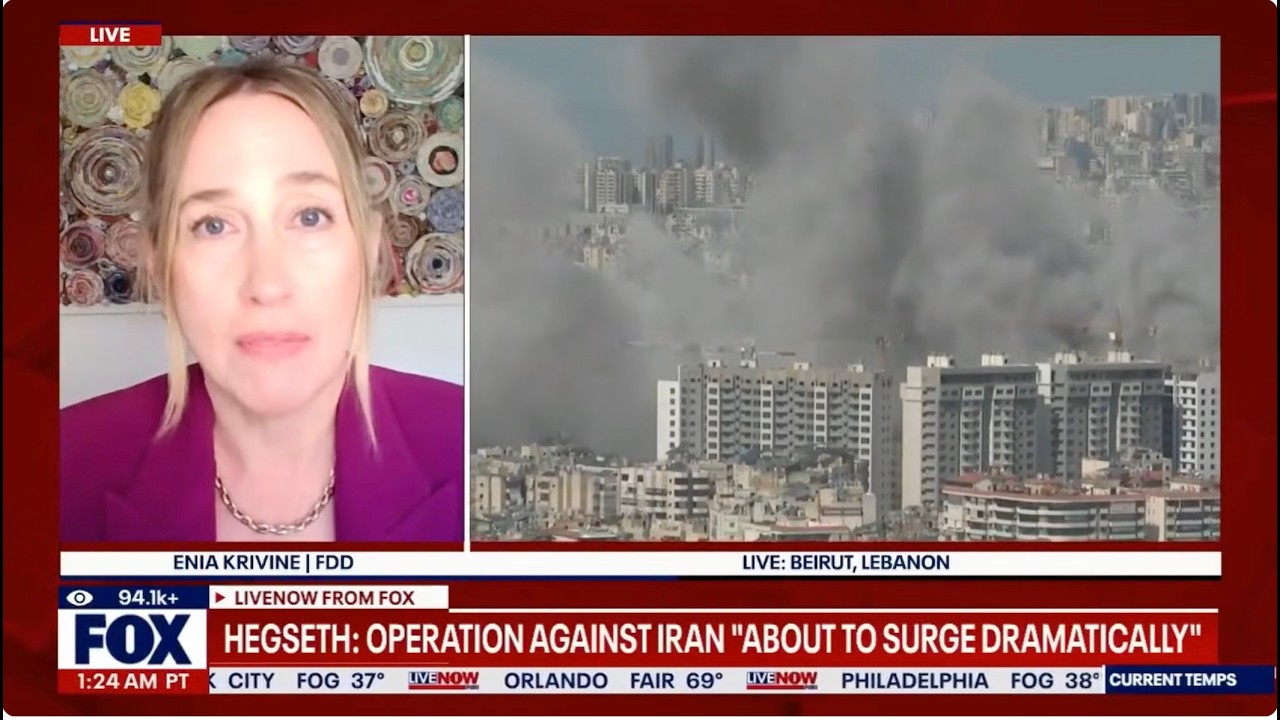 Enia Krivine on Israel continuing strikes on Iran and Lebanon – Fox LiveNOW