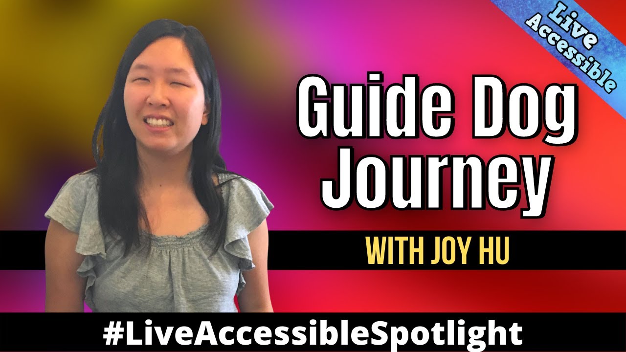Путешествие с собакой-поводырем и многое другое с Джой Ху #LiveAccessibleSpotlight
