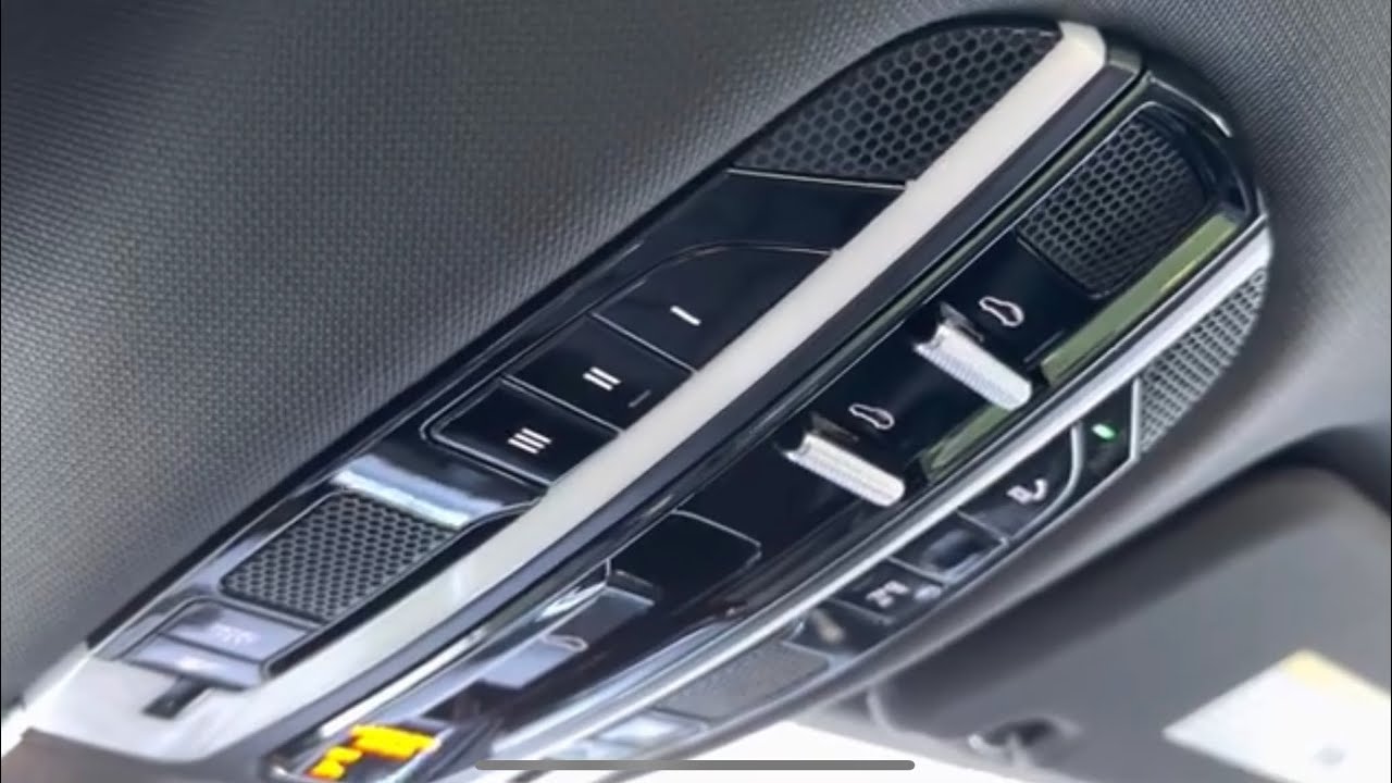 Как запрограммировать открывание гаражных ворот на систему HomeLink в Porsche Panamera