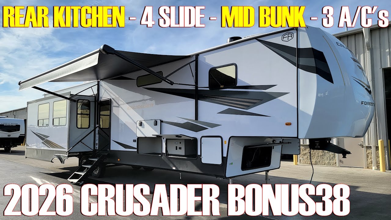 NEW 2026 Crusader Bonus38 Mid Bunk Fifth Wheel By Prime Time RV at Couchs RV Nation - All About RV's