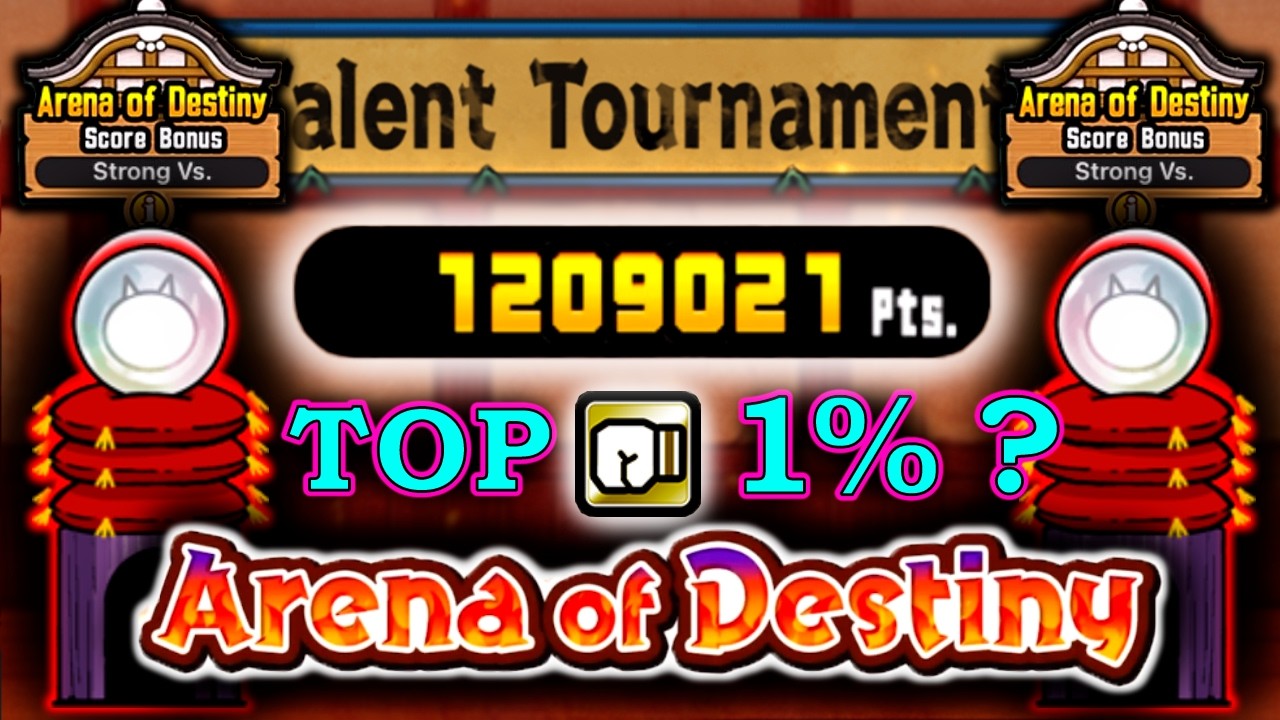 TRYING TOP 1% ON THE NEW ARENA OF DESTINY - Strong Vs - No Gacha AND Gacha Lineups - Battle Cats