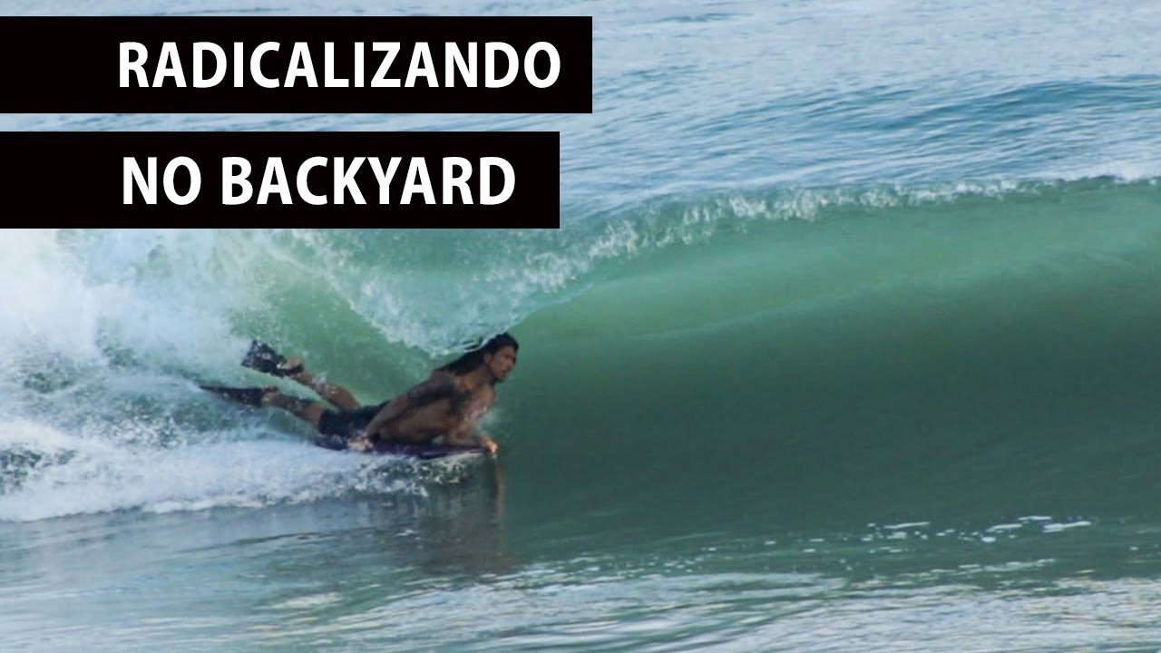 Manobras de Bodyboard | Radicalizando no Backyard