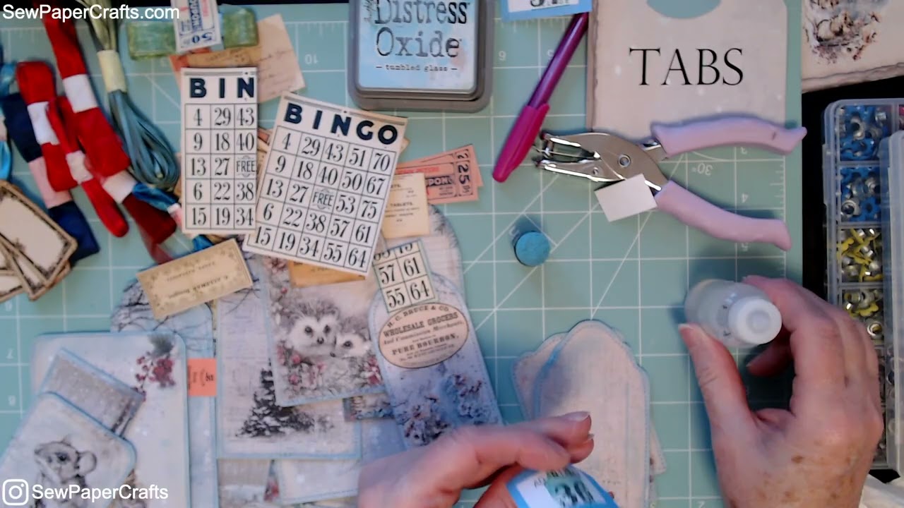 Day 18 Prompt 'Tabs' Junk Journal January UK 2026