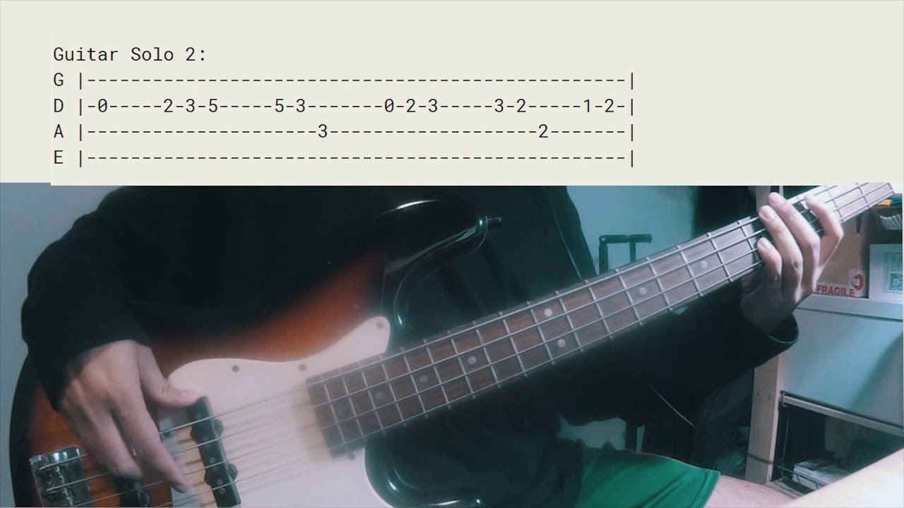 Parisienne Walkways - Gary Moore Live【BASS COVER + TAB】