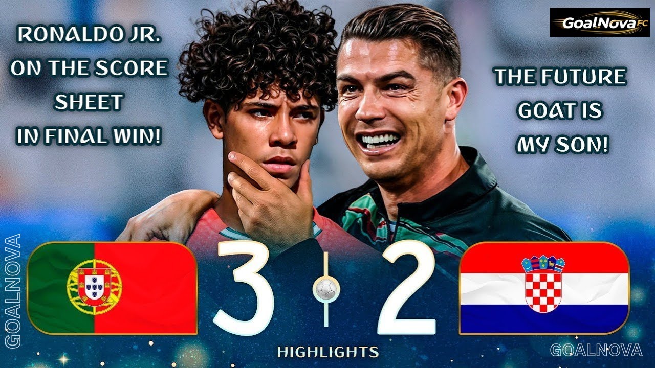 Ronaldo Jr Scores a Hat-Trick! | Portugal U17 Highlights 2025