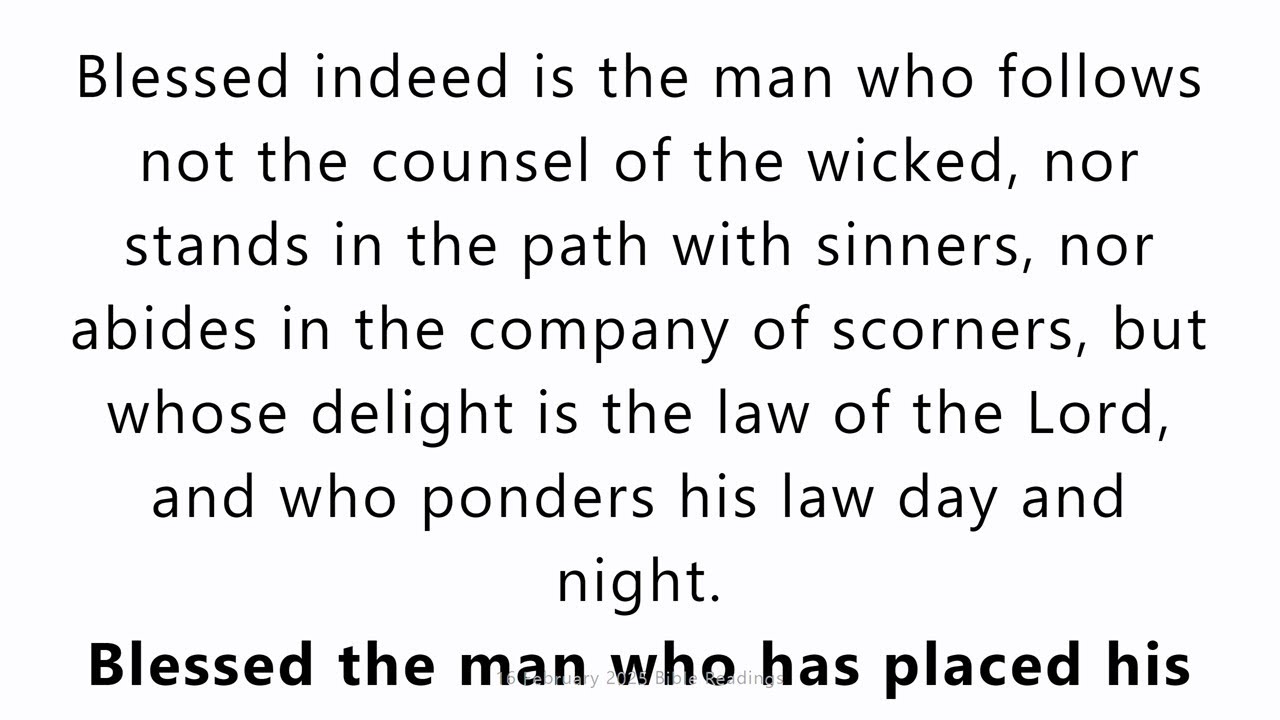 16 February 2025 Catholic Mass Bible Reading