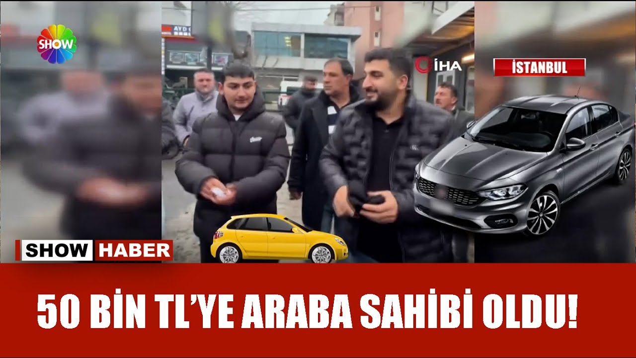 Araba çekilişini kazanınca havalara uçtu!