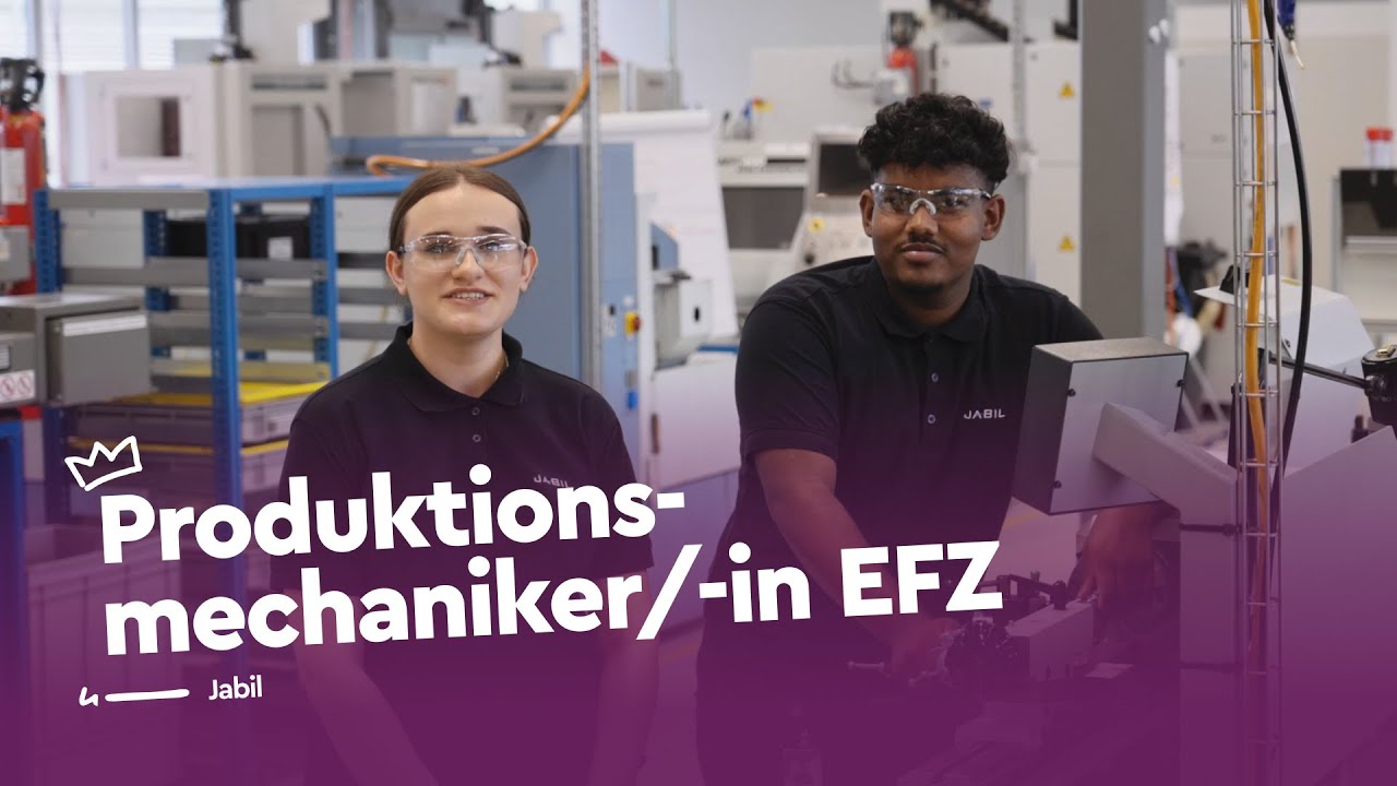 Meister der Produktion: Produktionsmechaniker/in EFZ - Jabil | Lehrstellenvideo | Yousty