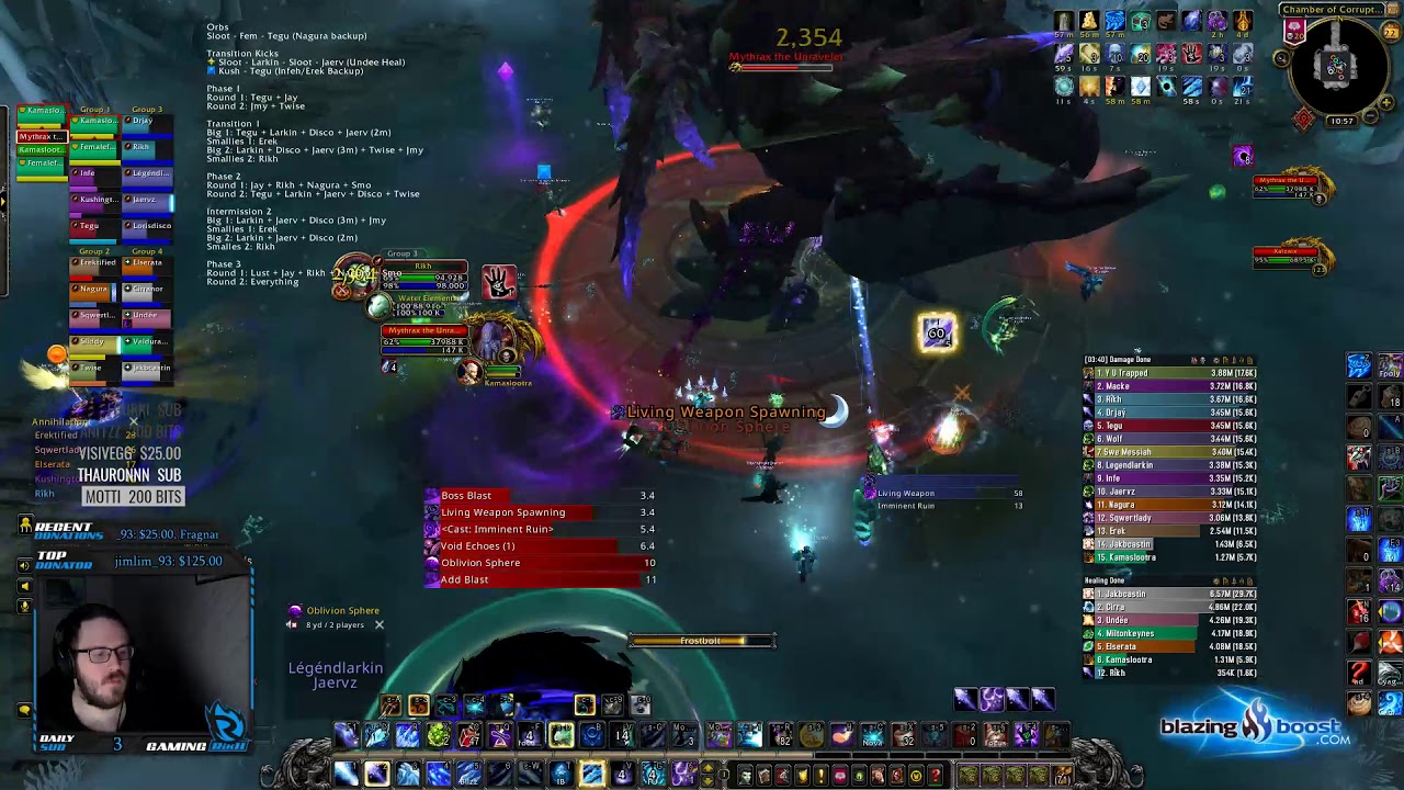 Future vs Mythic Mythrax the Unraveler - Frost Mage PoV