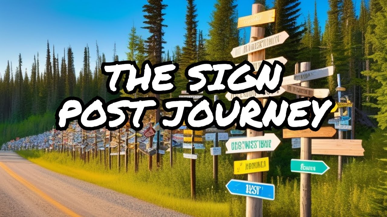 Знаменитая достопримечательность шоссе Аляски: лесной знак #alaskahighway #signs #roadtrip