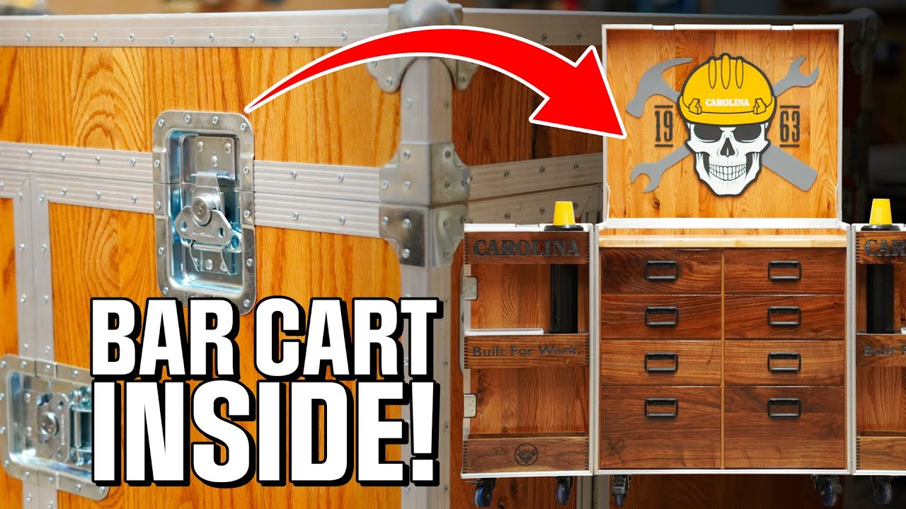 Hidden Bar inside of a Road Case