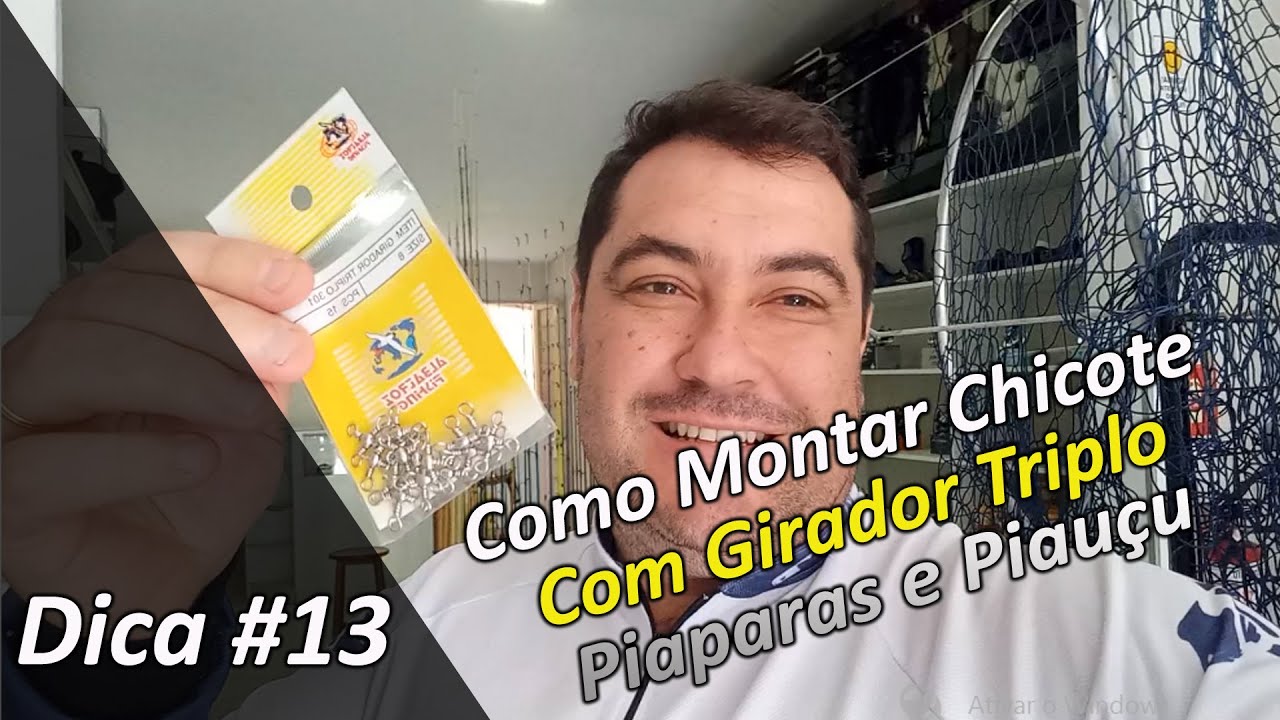 Como Utilizar o Girador Triplo na Pescaria de Piapara e Piauçu