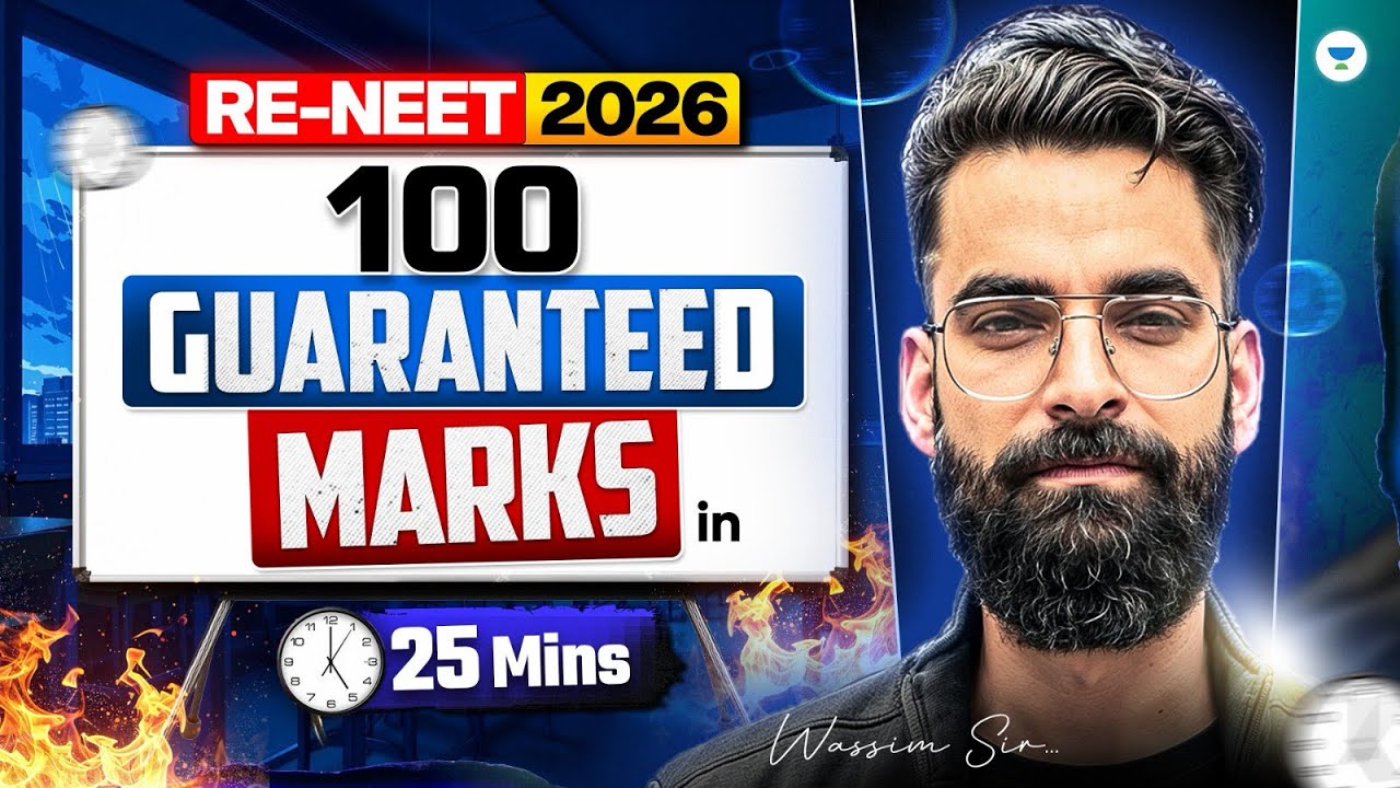 Re-NEET 2026 🚀100 Guaranteed Marks in 25 Min! Wassim Bhat 
