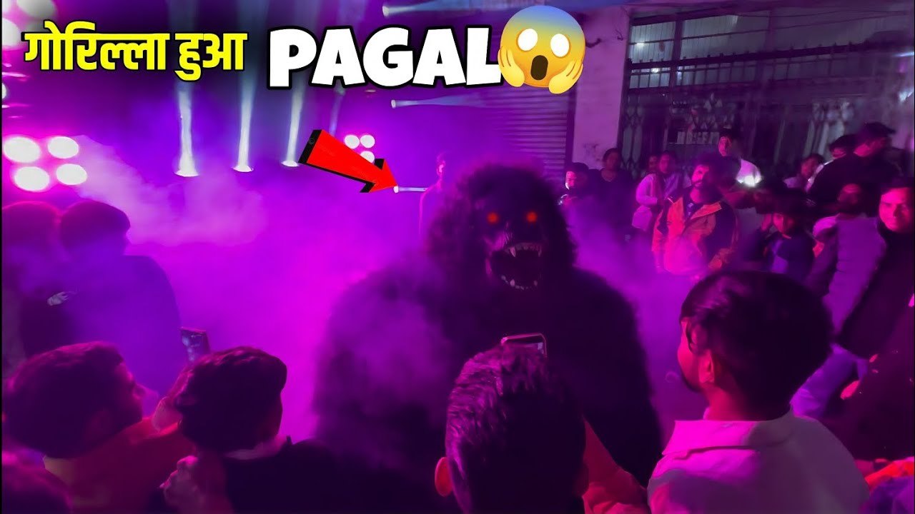😱 Gorilla ने मचाया market में धूम | new trend, gorilla dance | gorilla mascot 7feet Hight |#trending