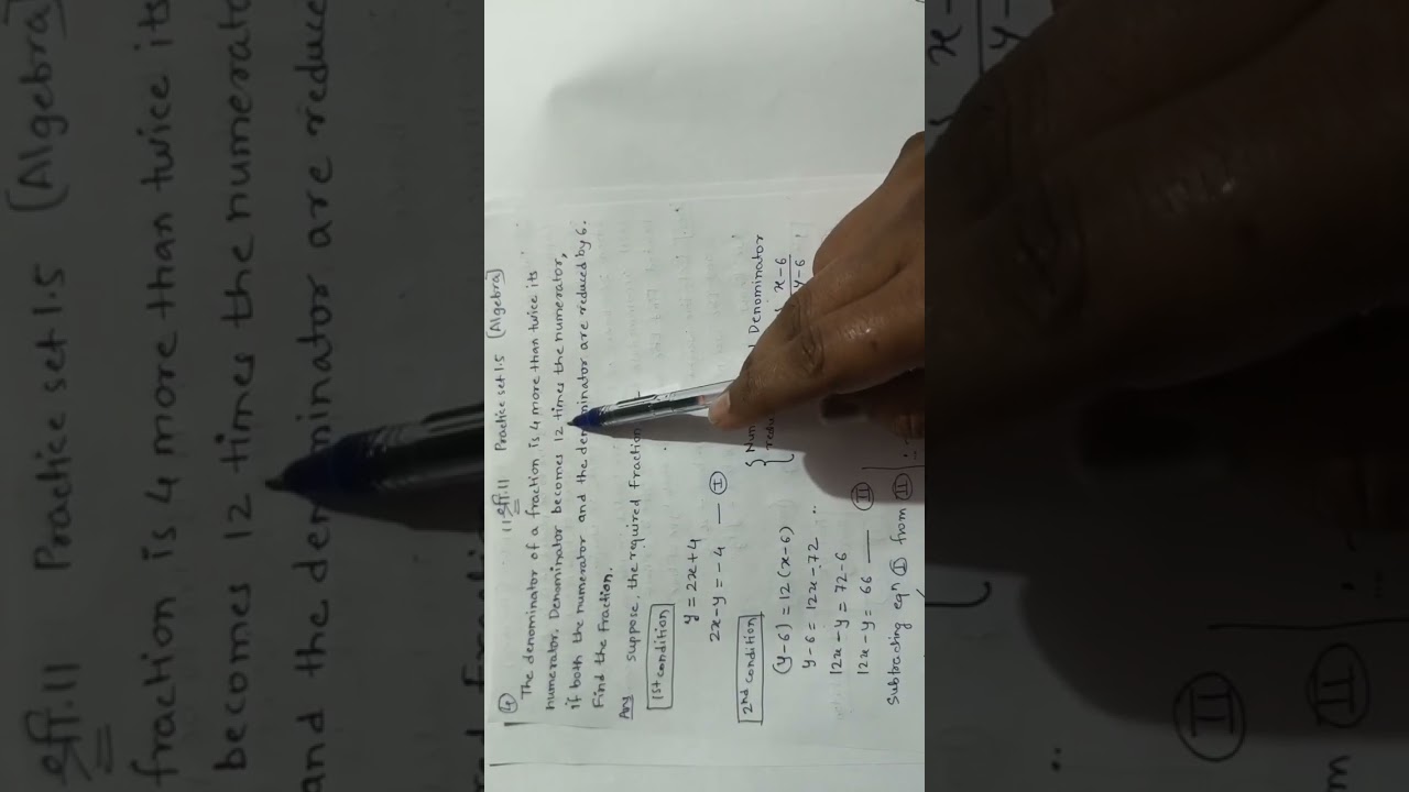CLASS 10 Maharashtra Board Algebra PRACTICE SET 1.5 Problem No 4