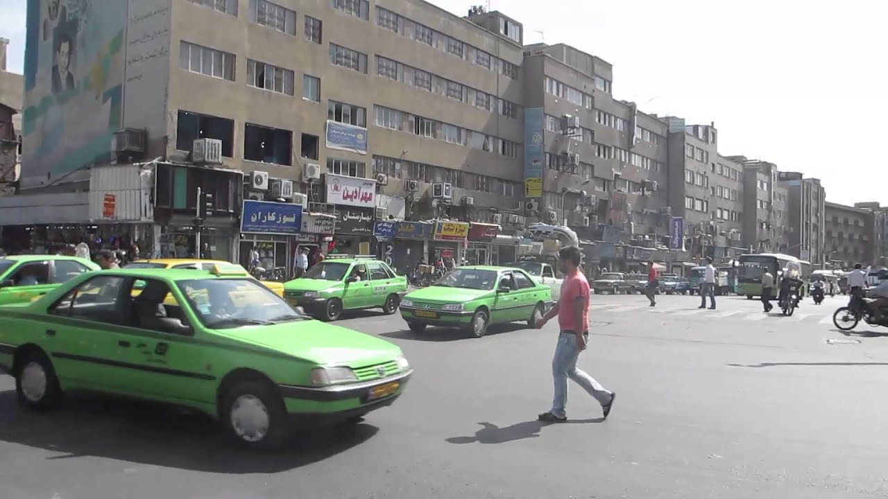 Traffic in Tehran, Iran