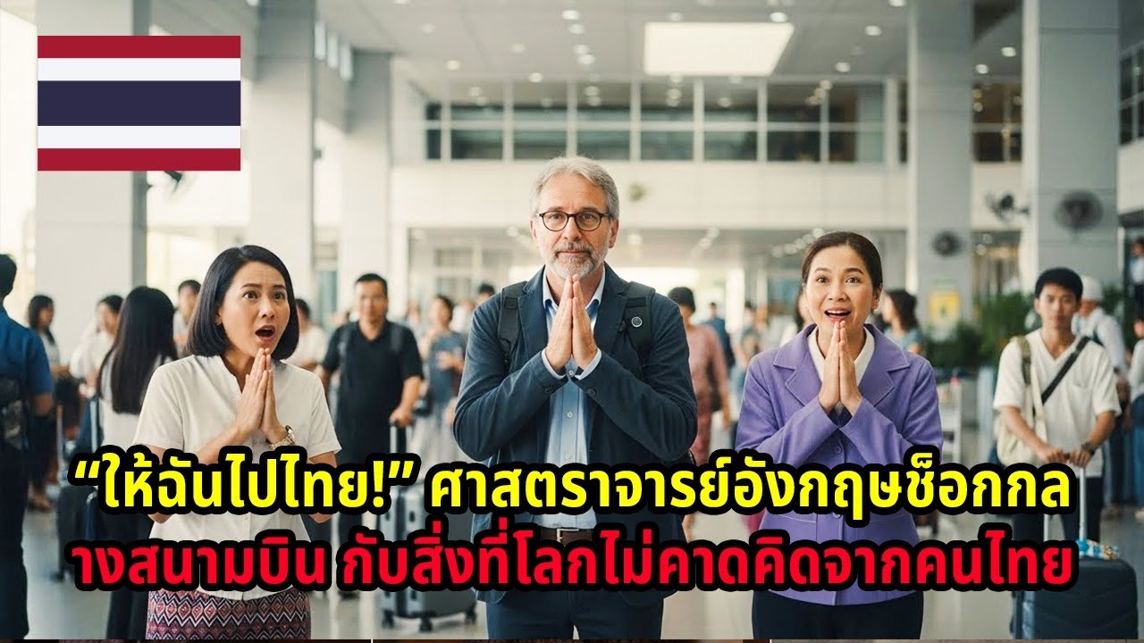 “ให้ฉันไปไทย!” ศาสตราจารย์อังกฤษช็อกกลางสนามบิน กับสิ่งที่โลกไม่คาดคิดจากคนไทย