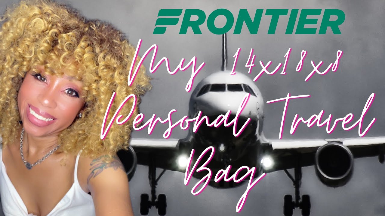 Frontier Airlines 14H x 18W x 8D Free Personal Item Bag …No Baggage Fee #frontierairlines #packing