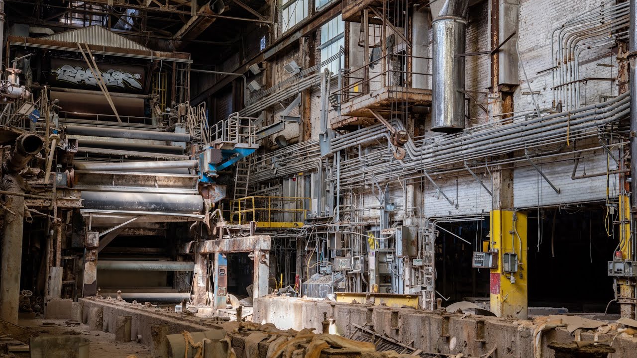 Exploring an Abandoned Paper Mill - Once the LARGEST in the World
